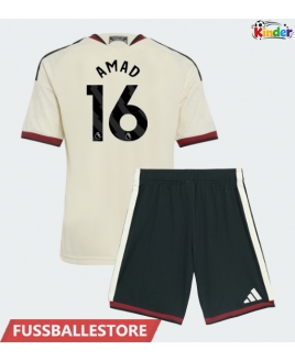 Günstige Manchester United Amad Diallo #16 3rd trikot Kinder 2026-27 Kurzarm (+ Kurze Hosen)